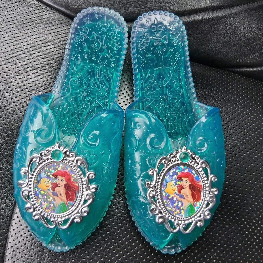 Disney Little Mermaid Princess Ariel Costume Dress Up Shoes Halloween Pumps - Picture 1 of 6
